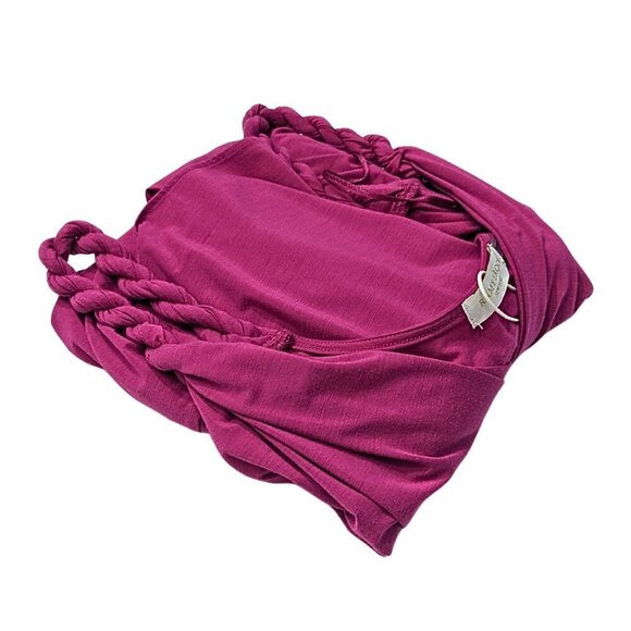 NWT RAMY BROOK Geniveve Deep Fuschia Tulip Skirt Dress Size S - Picture 8 of 9